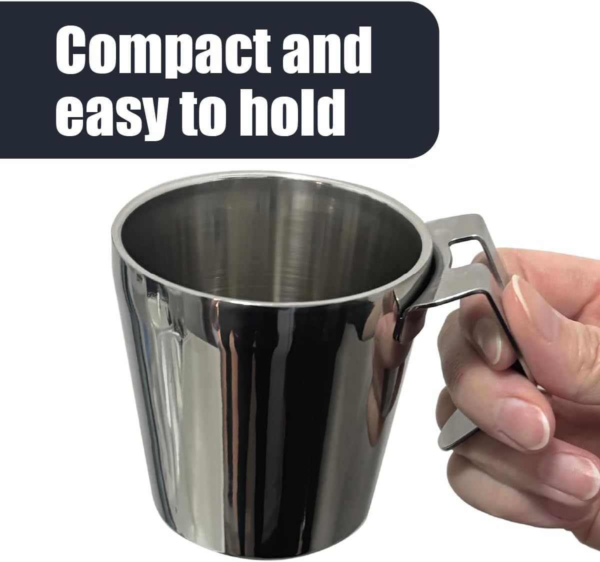 Toothbrush Gargling Cup, Excellent Drainage, 18-8 Stainless Steel,