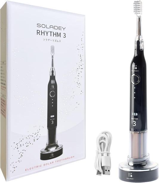 Soladey Rhythm3, Ionic Power Electric Toothbrush, Piano Black